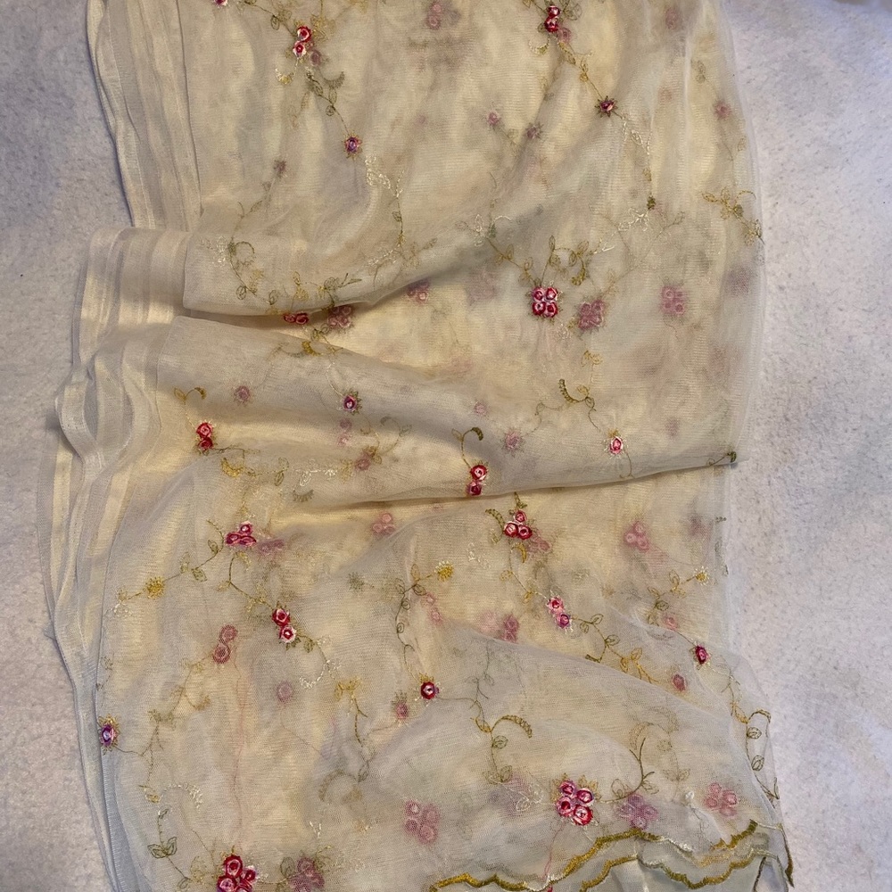Shabby Chic Pink and Red Rose Shower Curtain